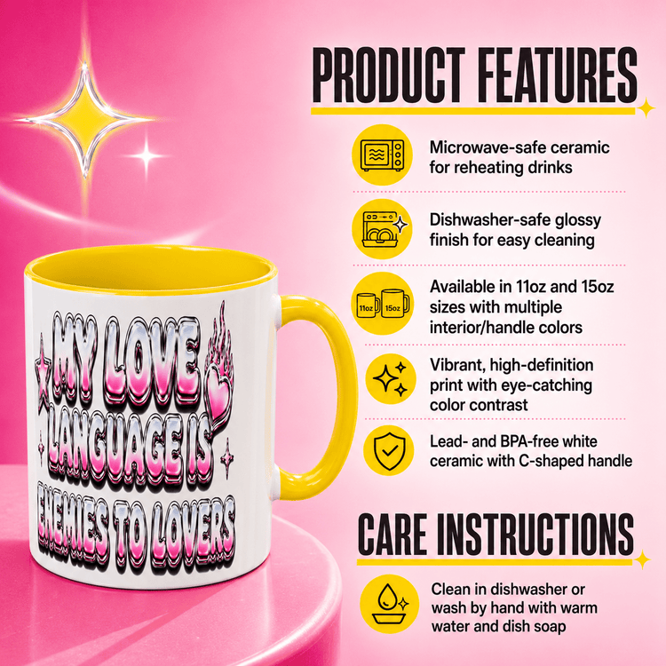 My Love Language Is Enemies to Lovers Mug - Dogear Dreams