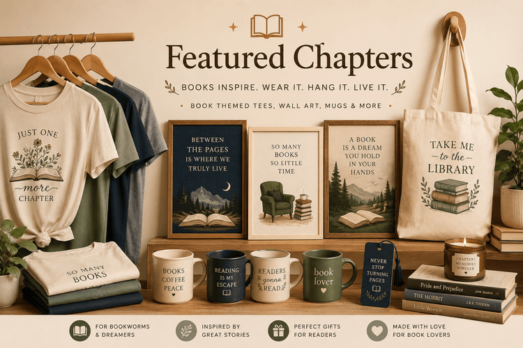 Featured Chapters | Bookish Gifts & Reader Apparel