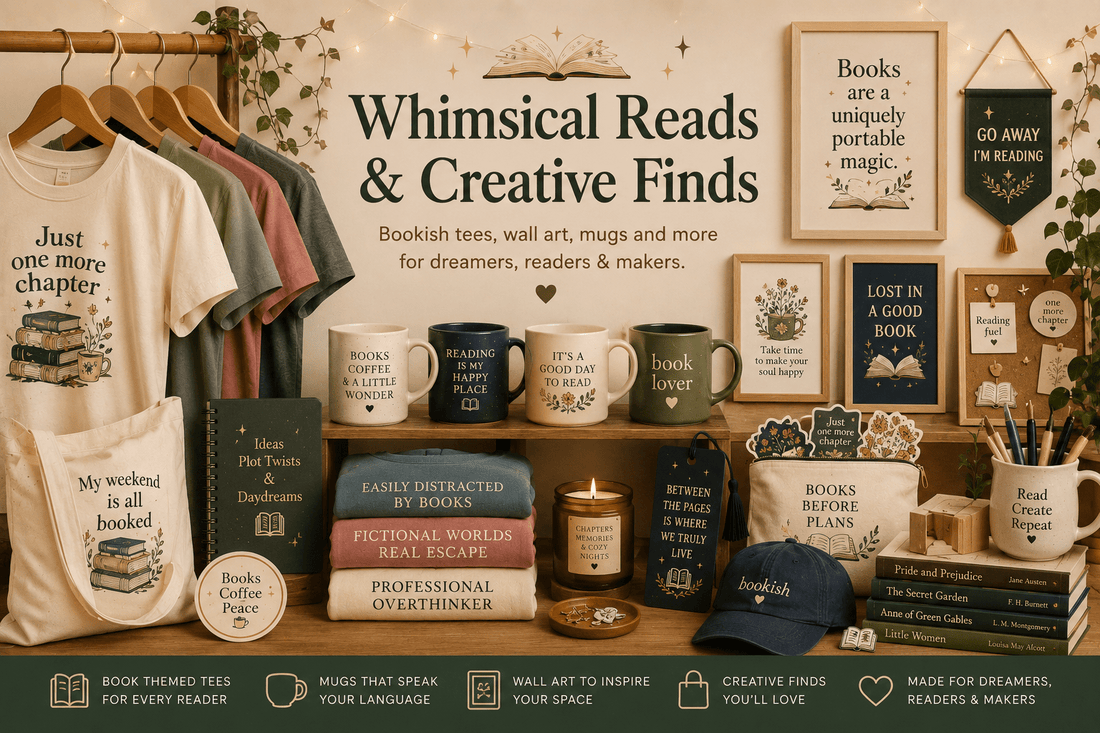 Whimsical Reads & Creative Finds | Bookish Gifts for Readers