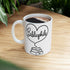 Bibliophile Heart & Books Line Art Mug — Book Lover Gift - Dogear Dreams