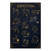 12 Signs, 12 Stories Zodiac Poster | Bookish Astrology Wall Art | Dogear Dreams - Dogear Dreams