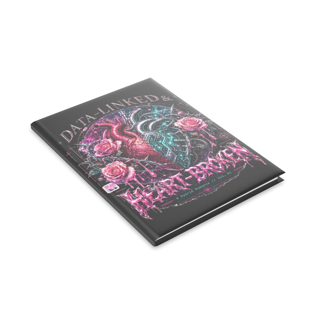 Hardcover notebook featuring a cozy sci-fi romance design, ideal for BookTok readers and hybrid romance fans.