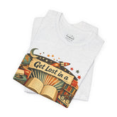 Get Lost in a Book Retro Graphic Tee, Vintage Book Lover Shirt, Reading Lover Gift, Librarian Tee, Bookish Aesthetic T-Shirt - Dogear Dreams