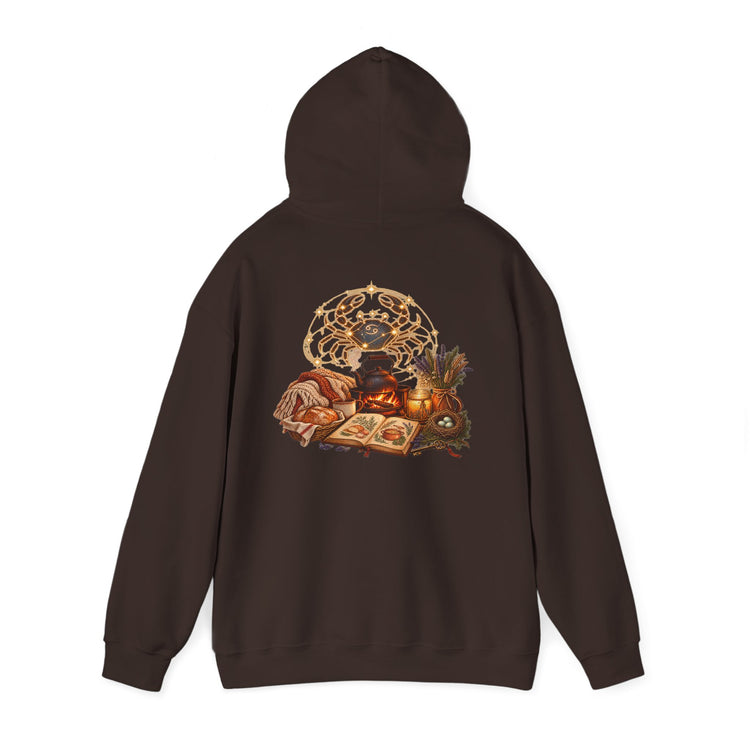 Cancer Zodiac Hoodie | Cozy Fantasy Hearth Magic Sweatshirt | Dogear Dreams - Dogear Dreams