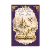 ✨ One Book. Endless Worlds. Your Story. | Fantasy Luxe Matte Poster - Dogear Dreams