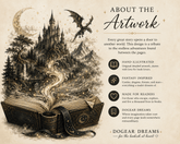 ✨ One Book. Endless Worlds. Your Story. | Fantasy Luxe Matte Poster - Dogear Dreams
