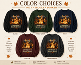 Booked for Spooky Season | Halloween Book Lover Crewneck Sweatshirt - Dogear Dreams