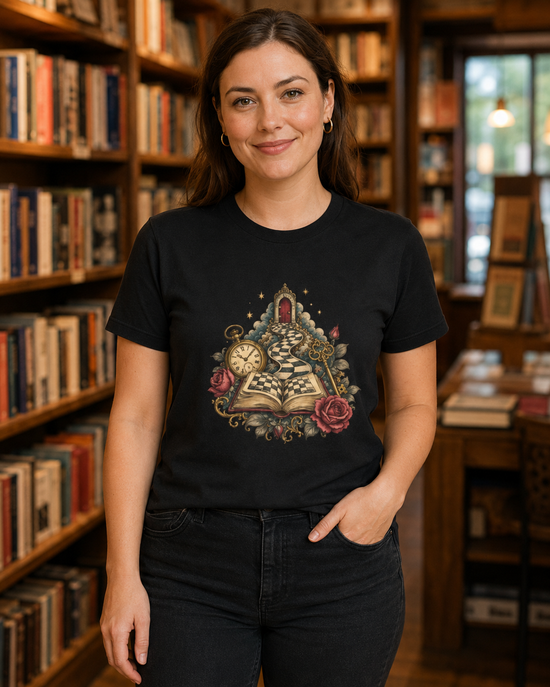 Begin at the Beginning Bookish Graphic Tee