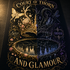 A square decorative print or poster featuring a split fantasy design with the text &