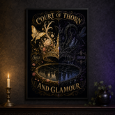 A framed gothic art print titled &