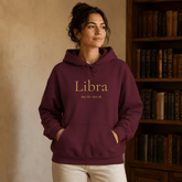 Libra Zodiac Hoodie | Dark Academia Bookish Sweatshirt | Dogear Dreams - Dogear Dreams