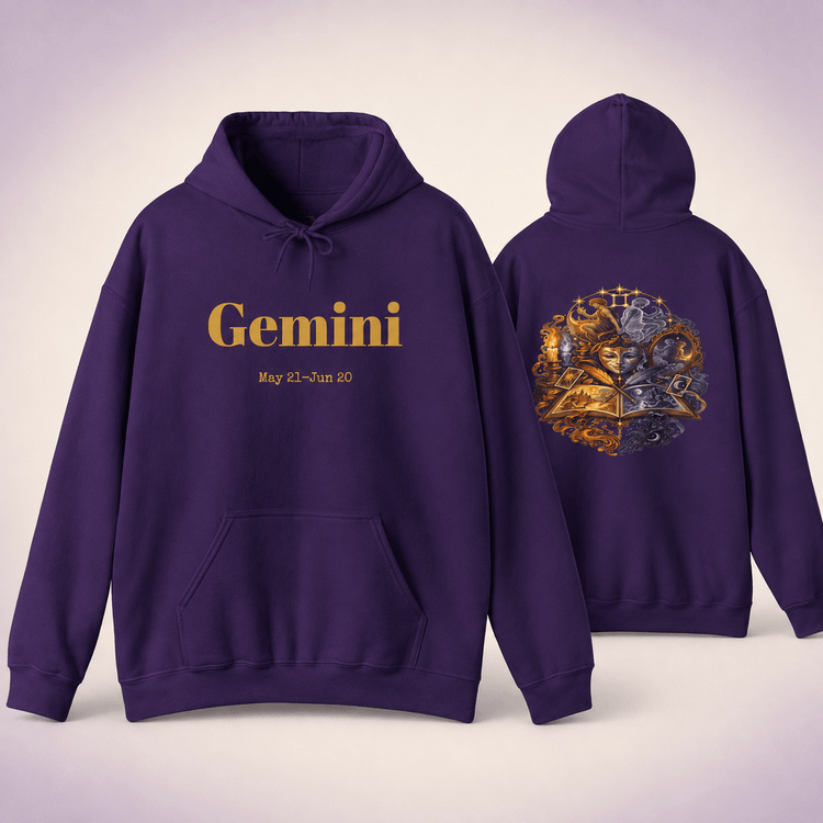 Gemini Zodiac Hoodie | Unreliable Narrator Plot Twist Sweatshirt | Dogear Dreams - Dogear Dreams
