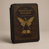 Dark Academia Kindle Case, Gothic Moth Book Cover, Vegan Leather E-Reader Sleeve, Witchy Reading Accessory, BookTok Gift, Midnight Reader - Dogear Dreams