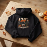 Poe Raven Nevermore Hoodie - Gothic Literary Halloween Sweatshirt, Front & Back Design - Dogear Dreams