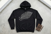 Poe Raven Nevermore Hoodie - Gothic Literary Halloween Sweatshirt, Front & Back Design - Dogear Dreams