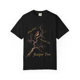 What Sleeps Beneath the Juniper Tree Tee | Dark Academia Fairytale Shirt | Gothic Botanical Bird Illustration | Comfort Colors 1717 - Dogear Dreams