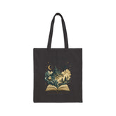 Book Lovers Tote Bag – "One Book Endless Worlds" Fantasy Canvas Book Tote - Dogear Dreams