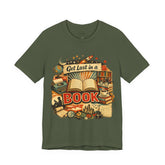 Get Lost in a Book Retro Graphic Tee, Vintage Book Lover Shirt, Reading Lover Gift, Librarian Tee, Bookish Aesthetic T-Shirt - Dogear Dreams