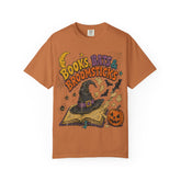 Books Bats & Broomsticks Halloween Tee - Retro 90s Witchy Vintage Bookish Shirt - Dogear Dreams