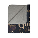 Fleece Sherpa Blanket — "Guided by Stories" Cozy Reading Throw