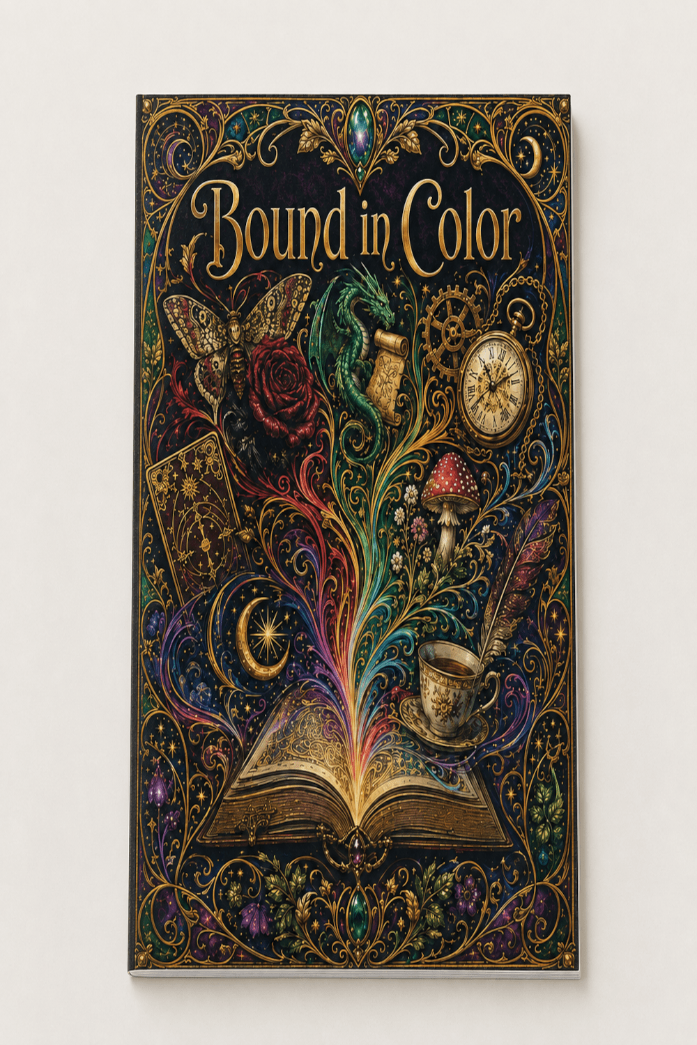 Bound in Color — A Reading Tracker & Coloring Book for Book Lovers - Dogear Dreams
