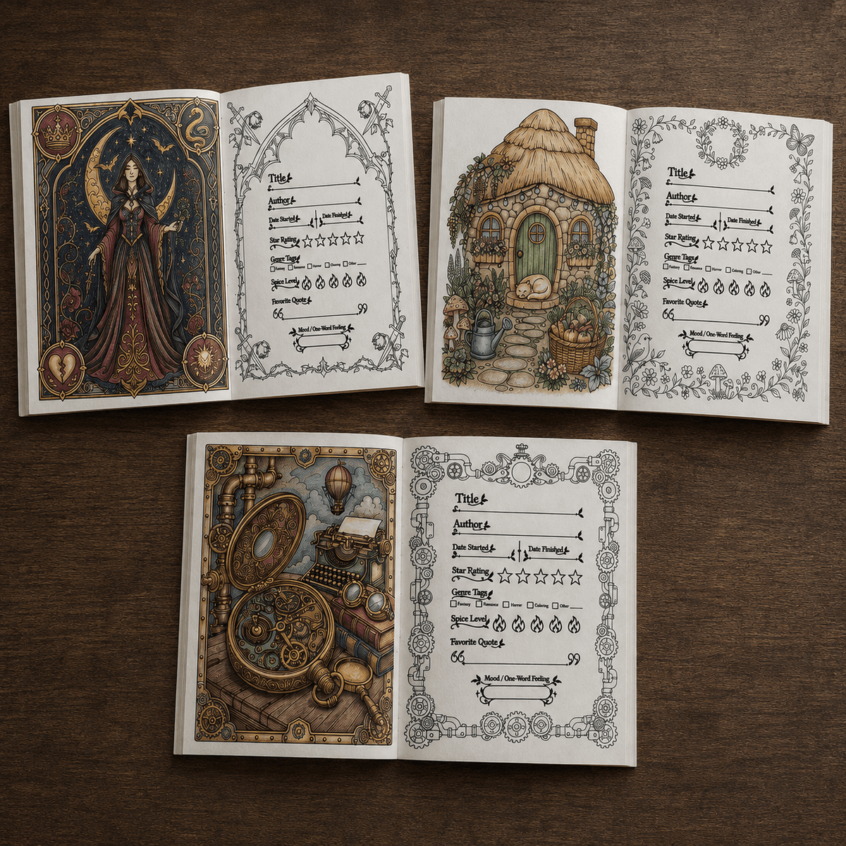 Bound in Color — A Reading Tracker & Coloring Book for Book Lovers - Dogear Dreams