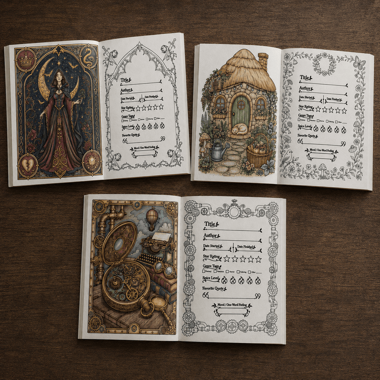 Bound in Color — A Reading Tracker & Coloring Book for Book Lovers - Dogear Dreams