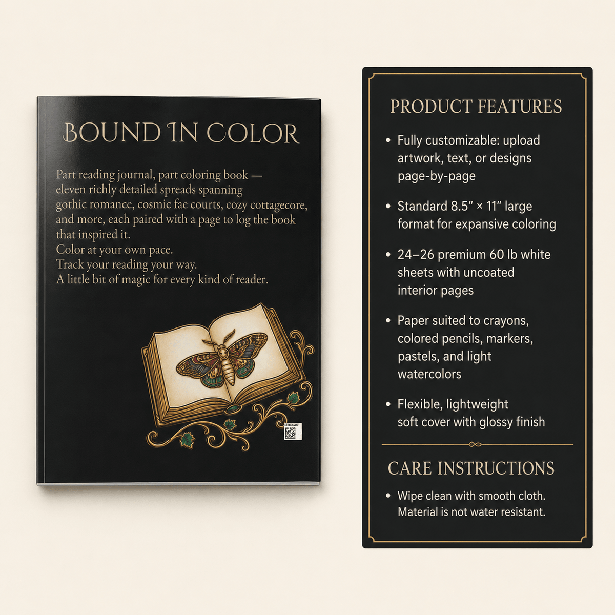Bound in Color — A Reading Tracker & Coloring Book for Book Lovers - Dogear Dreams