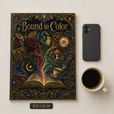 Bound in Color — A Reading Tracker & Coloring Book for Book Lovers - Dogear Dreams