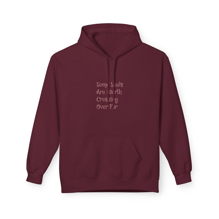 Some Souls Are Worth Crossing Over For — Grim Reaper & Angel Gothic Hoodie - Dogear Dreams