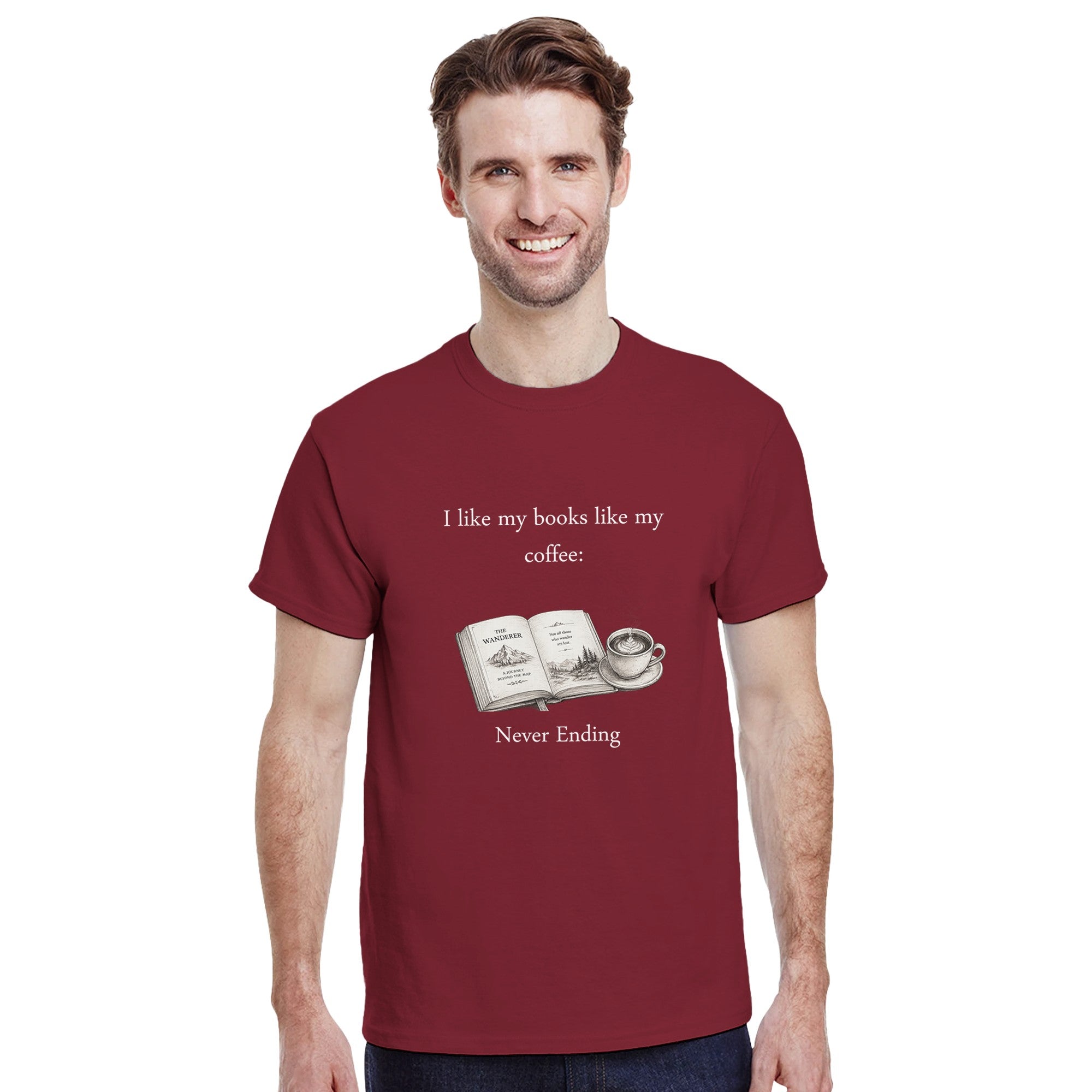 Coffee and Books T-Shirt – Funny Book Lover Gift - Designity